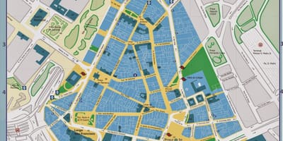 نقشه از مرکز تاریخی سن پائولو