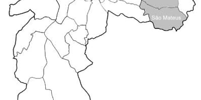 نقشه از منطقه شرقی 1, São Paulo