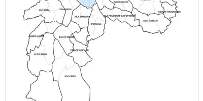 نقشه از منطقه مرکزی São Paulo