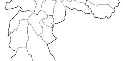 نقشه منطقه Nordeste, São Paulo