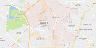نقشه ویلا ماریانا, São Paulo