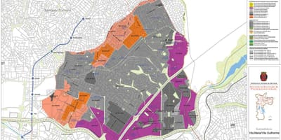 نقشه ویلا ماریا, São Paulo - اشغال خاک