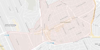 نقشه ویلا Prudente, São Paulo