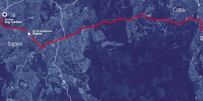 نقشه کرردر BRT metropolitano ایتپوی-کتیا