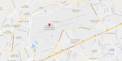 نقشه از Guarulhos فرودگاه