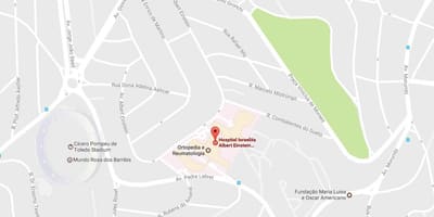 نقشه Israelita آلبرت انیشتین بیمارستان