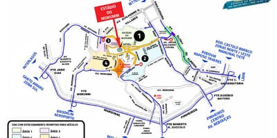 نقشه Morumbi ورزشگاه