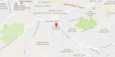 نقشه Raposo Tavares, São Paulo