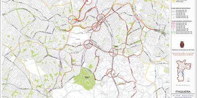 نقشه ایتقورا São Paulo - جاده