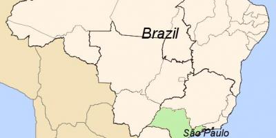 نقشه از سائو پائولو در برزیل