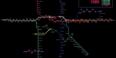 نقشه از سن پائولو CPTM مترو