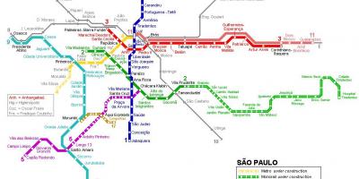 نقشه از سن پائولو مونوریل