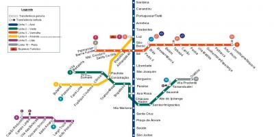 نقشه مترو سائو پائولو